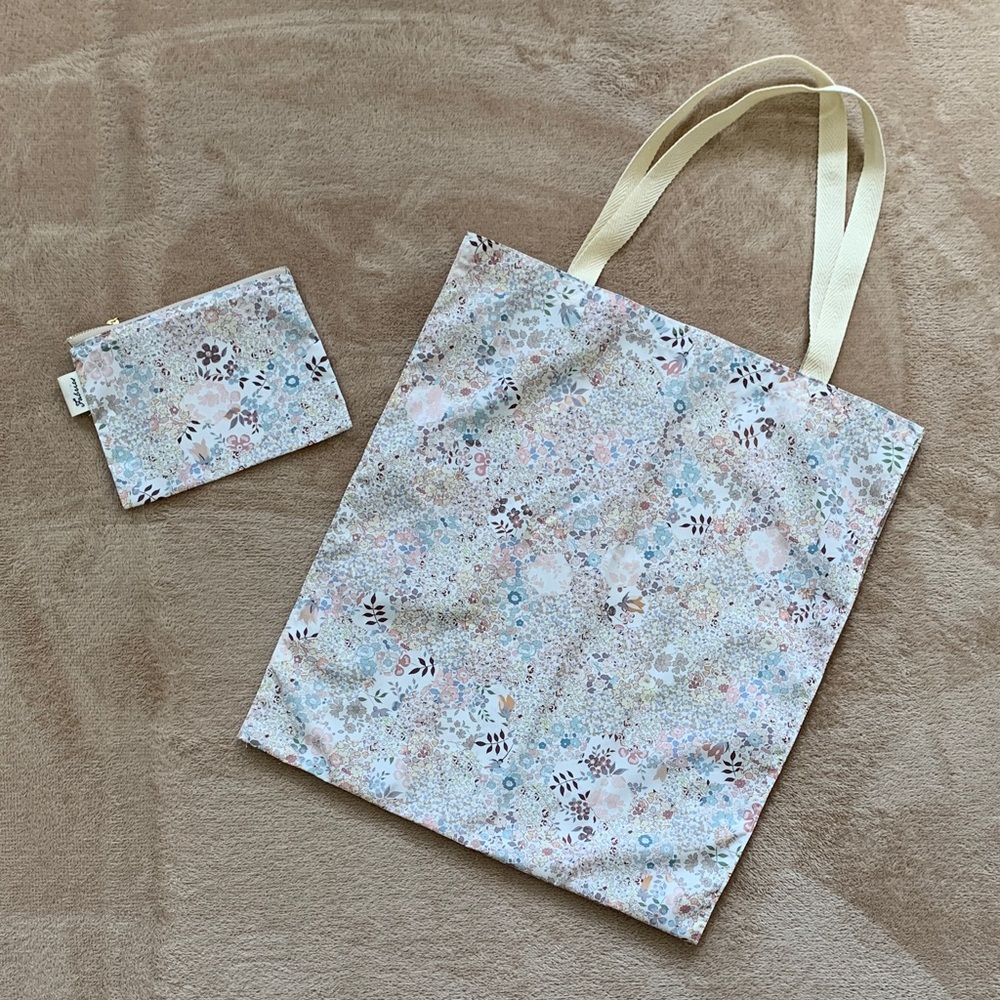 Liberty fabric Eco Bag with Pouch
